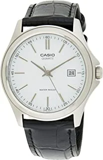 Casio Men's Silver Dial Leather Analog Watch - Mtp-1183E-7Adf