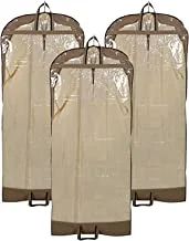 Kuber Industries غير المنسوجة 3 قطع بدلة طويلة بغطاء شيرواني (بني)