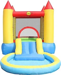 Happy Hop Castle Pool & Slide 365 X 200 X 190 cm, 9820, Multi Color