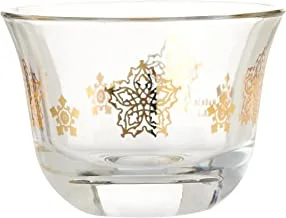 Wisteria Glass Cawa Cup set Bloom Gold /6PCS
