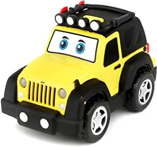 Bb Junior Jeep Light & Sound Jeep Wrangler Yellow