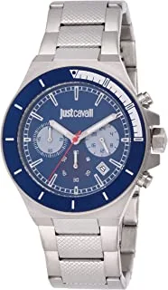 Just Cavalli Sport Blue Dial Stainless Steel Analog Watch For Men Jc1G139M0065