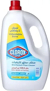 Clorox Sea Breeze Multi-Purpose Disinfectant Floor Cleaner, Kills 99.9% of Germs, 3L - Packaging may vary