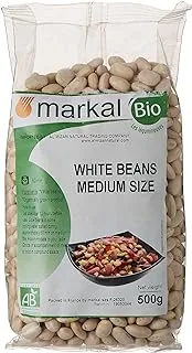 Organic White Beans By Markal ,500Gm (Off White)