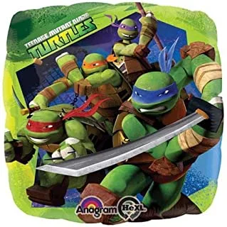 Amscan 9'' Teenage Mutant Ninja Turtles Foil Balloon, Green, 23 Cm, 28446-02