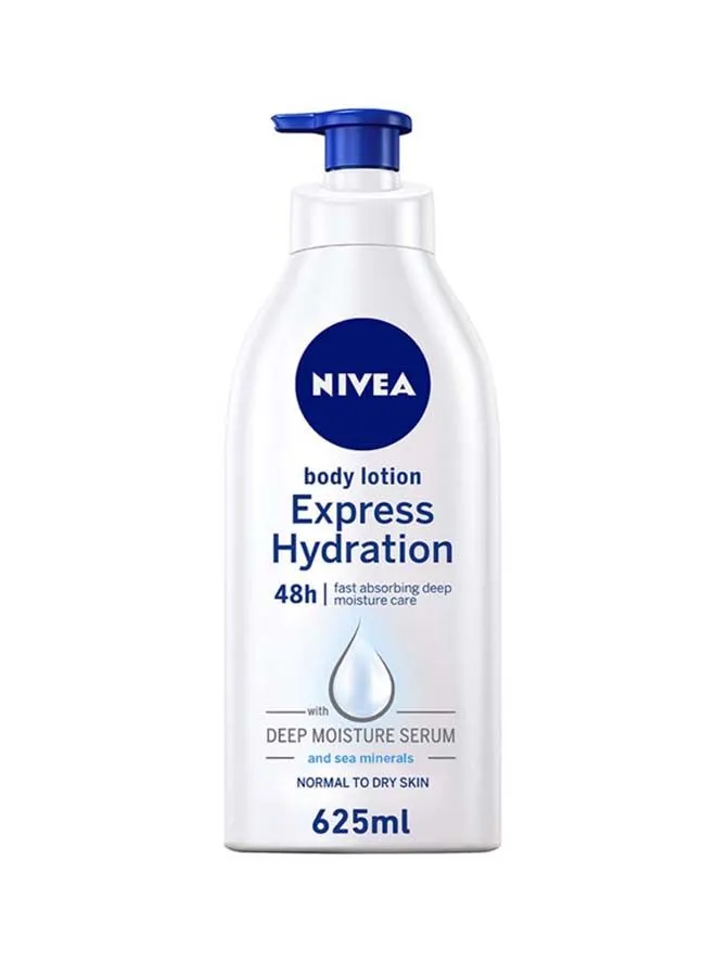 NIVEA Express Hydration Body Lotion, Sea Minerals, Normal To Dry Skin 625ml