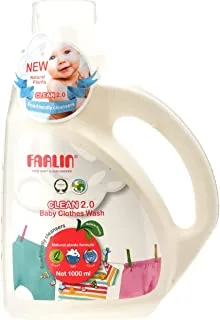 Farlin Clean 2.0 Baby Clothes Detergent, 1000 Ml Bottle