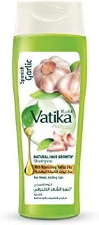 Vatika Naturals Spanish Garlic | Natural Hair Growth Shampoo | Hair Strength | For Weak, Falling Hair - 200 ml