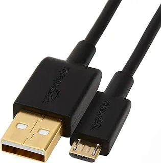 AmazonBasics USB 2.0 A-Male to Micro B Charger Cable, 3 feet, Black