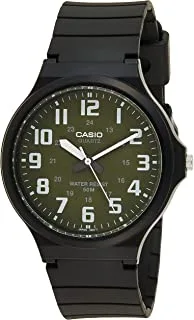 Casio Mens Quartz Watch, Analog Display And Resin Strap Mw-240-3Bv