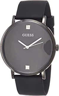 GUESS Men's Quartz Watch with Analog Display and Silicone Strap W1264G2