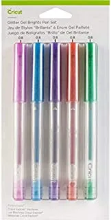 مجموعة أقلام جل Cricut Medium Point 5 عبوات (لمعان لامع)