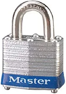 Masterlock ®1-9 / 16in (40mm) قفل بهلوان فولاذي مصفح عريض ، دبوس عالمي