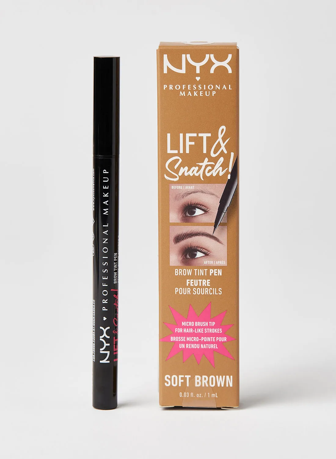 NYX PROFESSIONAL MAKEUP Lift & Snatch! Brow Tint Pen Soft Brown 04
