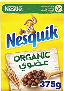Nesquik Nestle Organic Chocolate Breakfast Cereal 375g