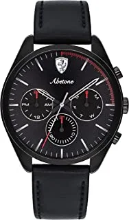 Scuderia Ferrari Ferrari Mens Quartz Watch, Chronograph Display And Leather Strap 830503