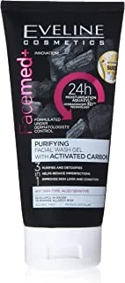EVELINE FACEMED+ PURIFY CARBON WASH GEL ALL SKIN TYPES 150ML