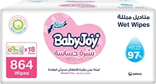 Babyjoy Sensitive Skin, 864 Wet Wipes