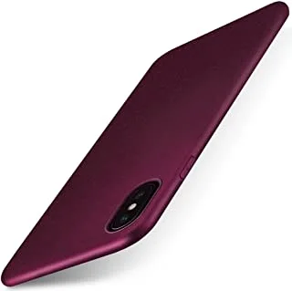 X-level iPhone XS Max case, Mobile Cell Phone Case [Guardian Series] Soft TPU Matte Surface Slim Fit Ultra Thin light Full Protective Back Cover for Apple iPhone XS Max - Wine Red