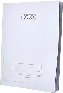 Roco Exercise Book, 15.2 cm X 21.6 cm, 200 Pages (100 Sheets), Double Ruled (English), White