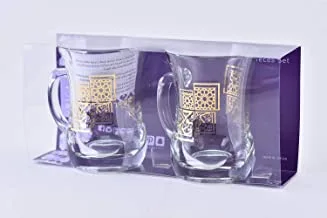 Wisteria Glass Mug set Farah Gold /2PCS