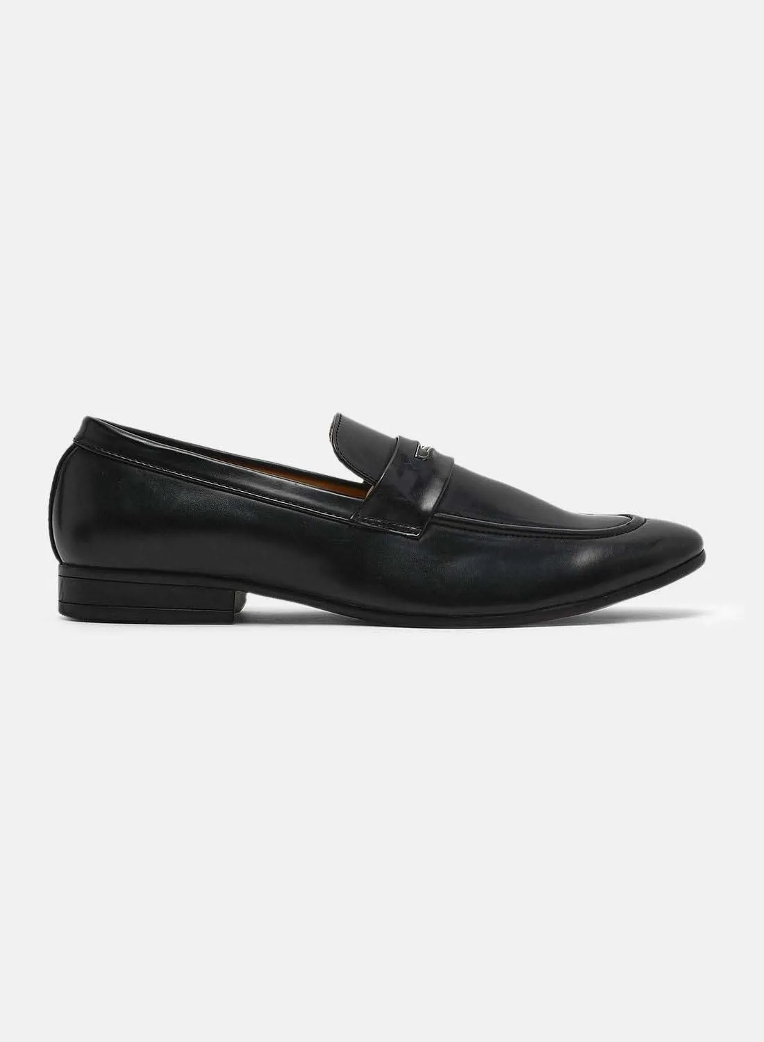 QUWA حذاء رسمي سهل الارتداء أسود