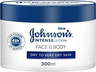 Johnson's Intense, Face & Body Cream, Dry To Very Dry Skin, 300ml