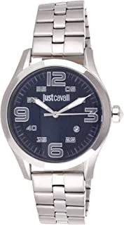 Just Cavalli Young Gents Blue Dial Stainless Steel Analog Watch - Jc1G108M0065