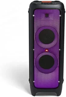 JBL PartyBox 1000 Portable Bluetooth Speaker, Powerful Signature Sound, Light Shows, Air Gesture, DJ Pad, Mic + Guitar Inputs, USB Playback, Wheels, Charge Out - Black, JBLPARTYBOX1000EU