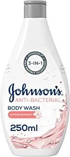 JOHNSON’S Body Wash, Anti-Bacterial, Almond Blossom, 250ml