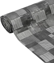 Kuber Industries Leaf Design Pvc Wardrobe Kitchen Drawer Shelf Mat 10 Mtr Roll (Grey), 1000X46 Cm