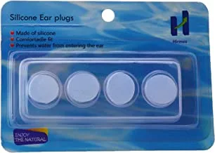 Hirmoz Waterproof Swimming Silicone Ear Plugs With Plastic Box, Transparent Color, H-E4205S/A TR