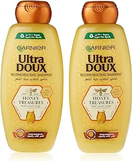 Garnier Ultra Doux Honey Treasures Shampoo, 2 X 400 Ml - Pack Of 1