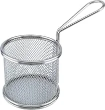 Home Stainless Steel Fry Basket, Silver, Bd-Bask-1S