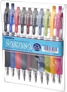 قلم جل زيبرا سارسا 10 الوان 0.5