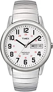 ساعة Timex الرجالية Easy Reader Day-Date Expansion Band
