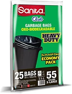 Sanita Club Garbage Bags 55 Gallons 25 Bags