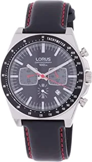 Lorus Sport Mens Analog Quartz Watch With Leather Bracelet Rt359Gx9