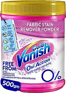 Vanish Laundry Stain Remover Oxi Action Gold Powder for Colors & Whites, Can be Used With and Without Detergents, Additives & Fabric Softeners, Ideal for Use in the Washing Machine, 500 g