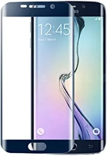 غطاء واقي شاشة كامل من الزجاج المقوى المنحني ثلاثي الأبعاد لهاتف Samsung Galaxy S7 EDGE 9H باللون الأزرق اللامع