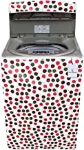 Kuber Industries Circle Design Fully Automatic Washing Machine Cover|Fit For Most|Waterproof Material And Zipper closer|BROWN