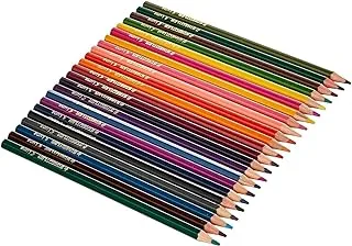 مجموعة أقلام ملونة 24 لونًا من Staedtler Luna مع مبراة أقلام مجانية