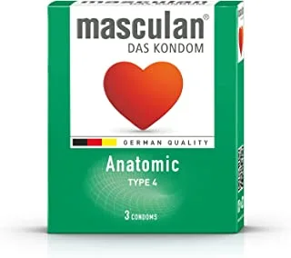Masculan Anatomic Type 4 Condoms 3 Pcs