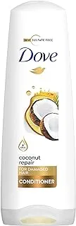DOVE Hair Conditioner repairs signs of damaged hair, Coconut Repair, no dyes, parabens or sulfates, 350ml