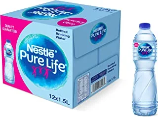 Nestle Pure Life Bottled Still Drinking Water - 12 X 1.5 Ltr