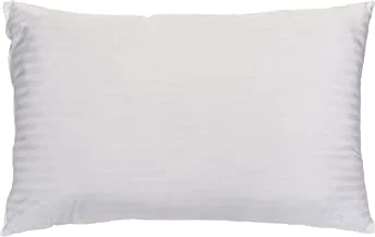 Soft Stripe Microfiber Pillow 1.2 Kg Size 50 X 75 Cm,White
