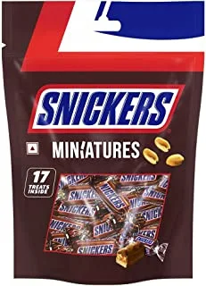 Snickers Miniatures Chocolate, 150g - Pack of 1 - Pack May Vary