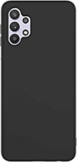جراب Samsung Galaxy A32 4G أسود يتناسب مع غطاء خلفي ناعم من البولي يوريثان الحراري غطاء سيليكون مرن أسود غير لامع لهاتف Samsung Galaxy A32 4G من Nice.Store.UAE