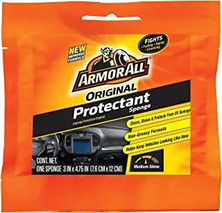 Armor All Car Wash Sponge, Protectant Cleaner For Bugs Or Dirt, For Cars And Motorcycles, 78448