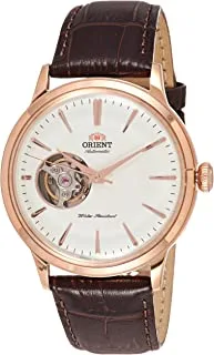 Orient Bambino Open Heart Automatic Rose Gold Watch Ra-Ag0001S00C